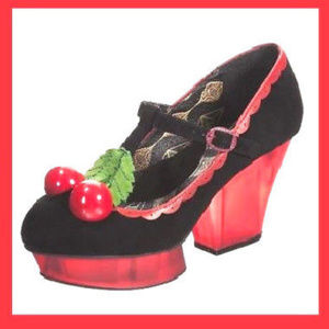 MisS L FiRE CHERRY L'Amour SHoE Translucent PUMP 8